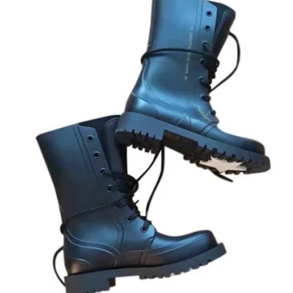 DIOR CAMP RUBBER COMBAT BOOTS